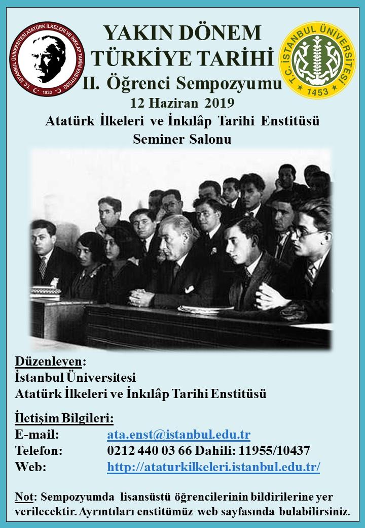 Öğrenci-Sempozyum-Atatürk-İlkeleri Atatürk-İlkeleri İnkılap-Tarihi
