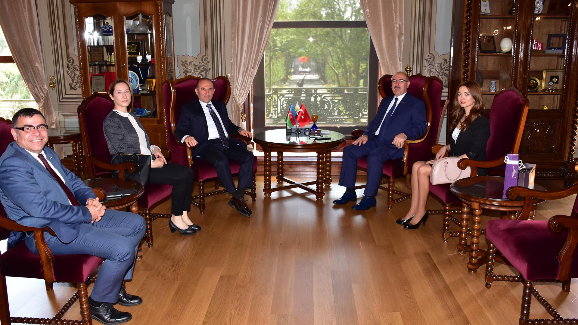 Azerbaijan-Consul-General-of-Istanbul-Mesim-Hacıyev-visits-IU-Rector-Prof-Dr-Mahmut-Ak